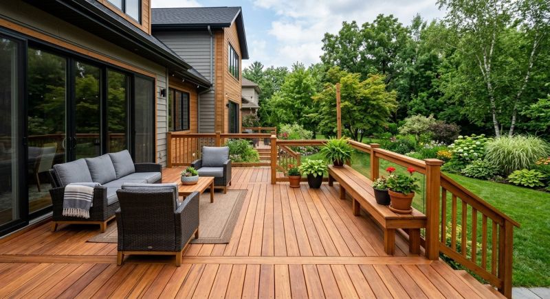 Cedar Deck Installation in Stamford, CT
