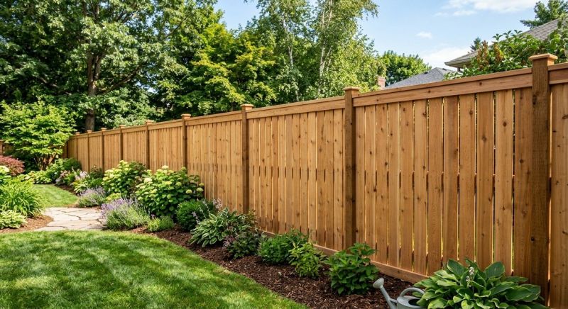 Cedar Fencing Installation in Roseville, CA