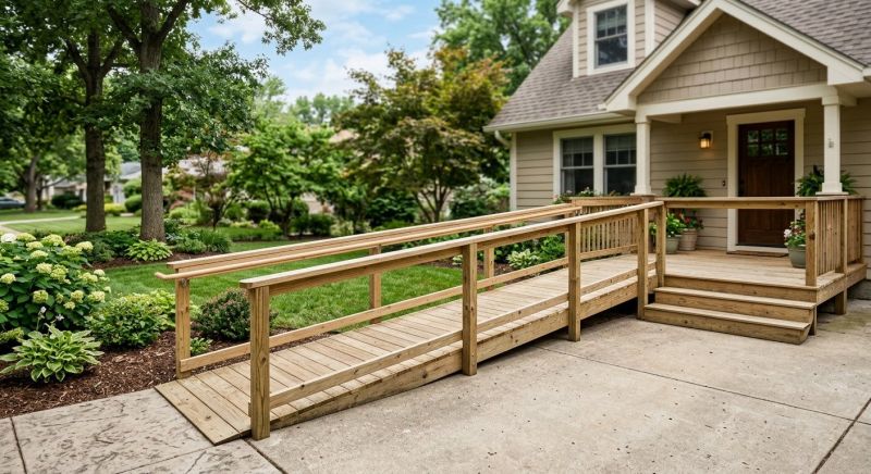 Entrance Ramp Installation in Conroe, TX