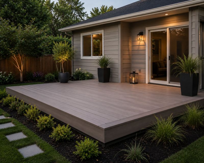 Ground Level Deck Construction in Stamford, CT