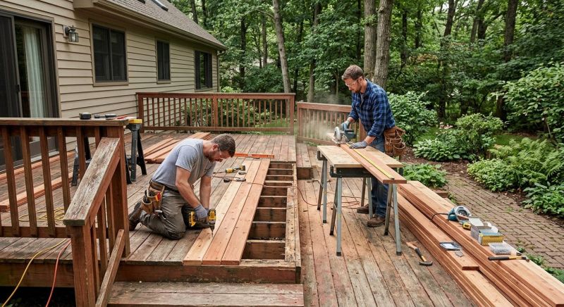 Redwood Deck Repair in Seattle, WA