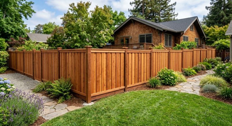 Redwood Fence Installation in Pearland, TX