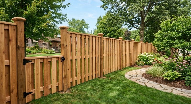 Shadowbox Fence Installation in Roseville, CA