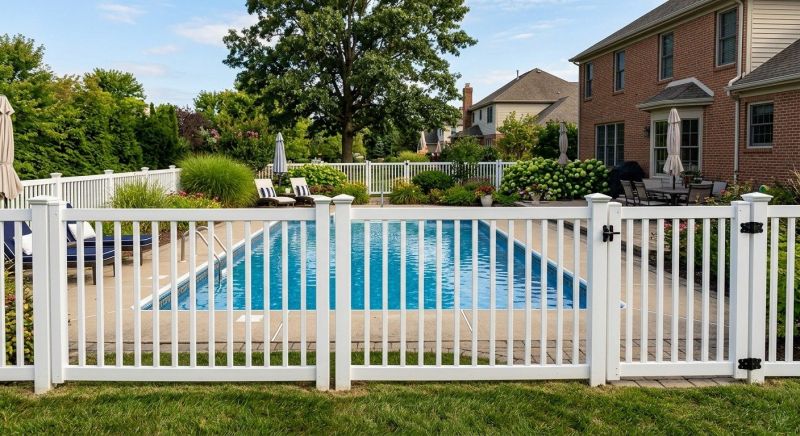 Vinyl Pool Fence Installation in Pearland, TX
