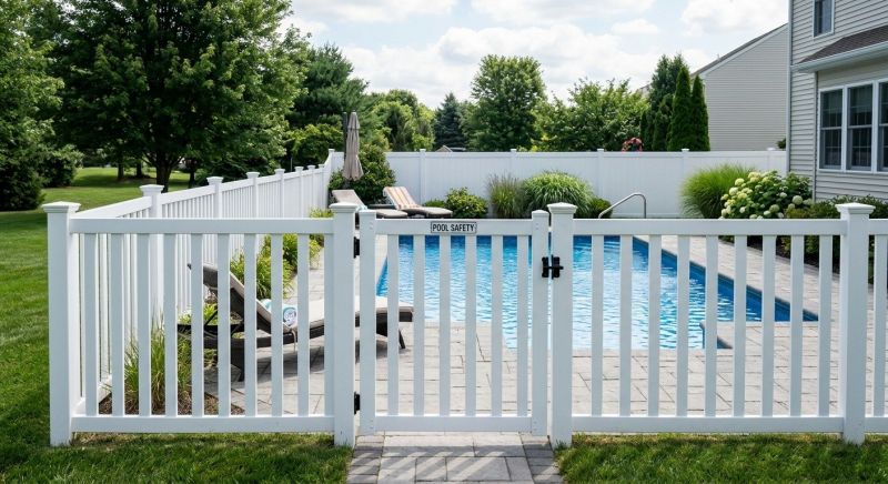 Vinyl Pool Fence Installation in Alpharetta, GA
