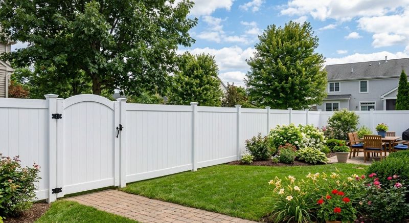 White Pvc Fence Installation in Kansas City, MO