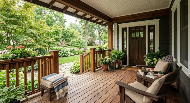 Wood Porch Construction in Redmond, WA