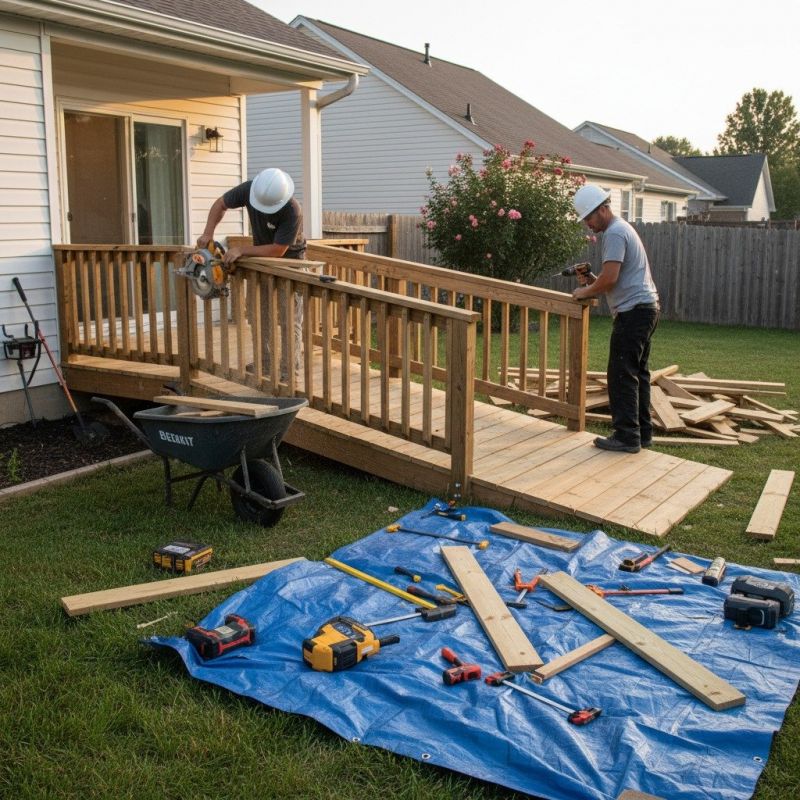 Accessible Ramp Construction in Wilmington, NC