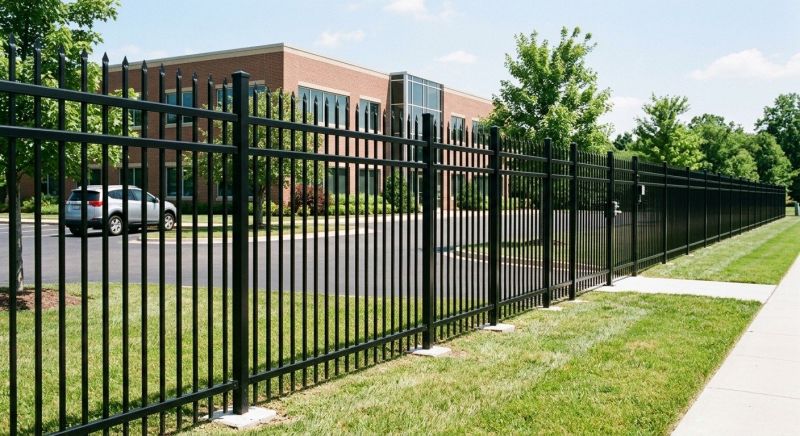 Black Metal Fence Installation in South Houston, TX