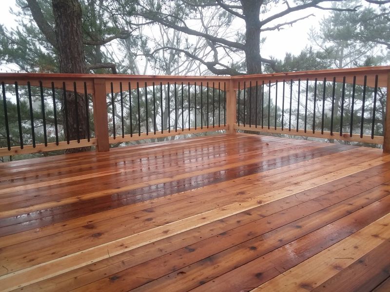 Cedar Deck Installation in Boston, MA