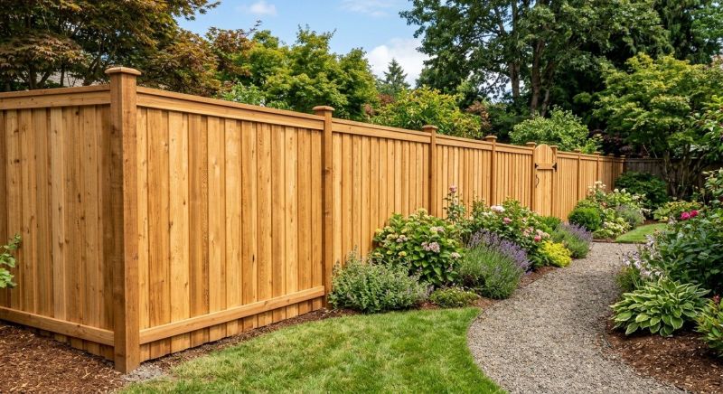 Cedar Fencing Installation in Sacramento, CA