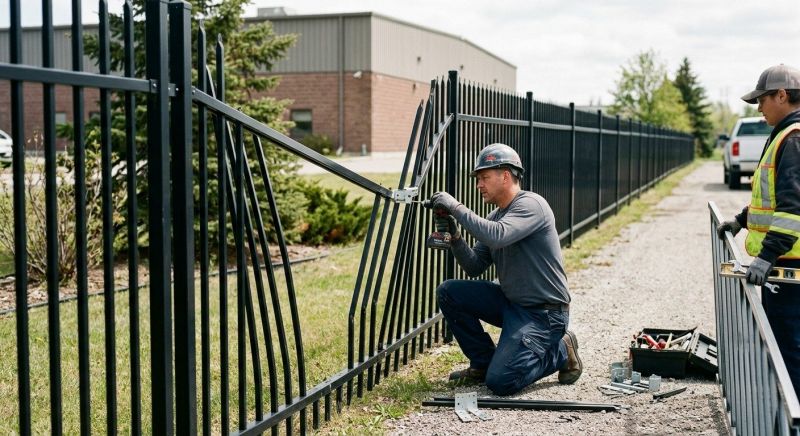 Commercial Metal Fence Service in Littleton, CO