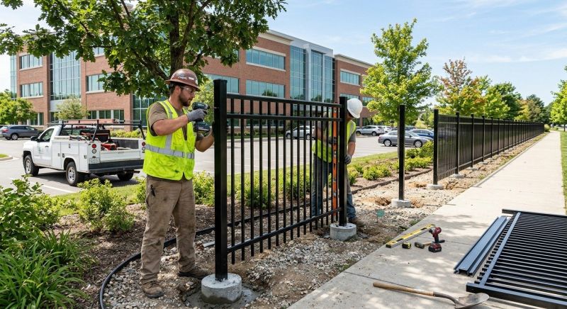 Commercial Metal Fence Service in Littleton, CO