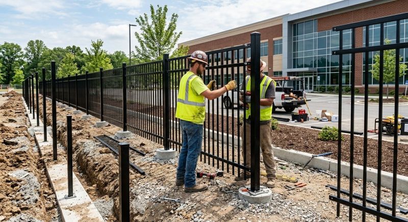Commercial Metal Fence Service in Littleton, CO