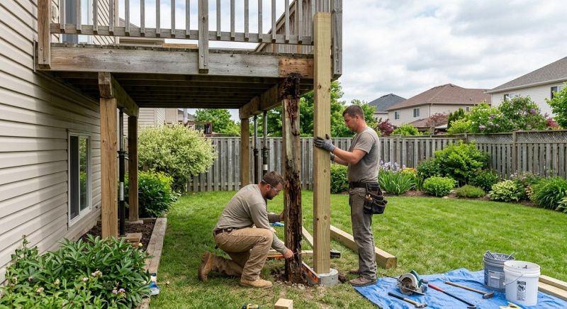 Deck Column Repair in Redmond, WA