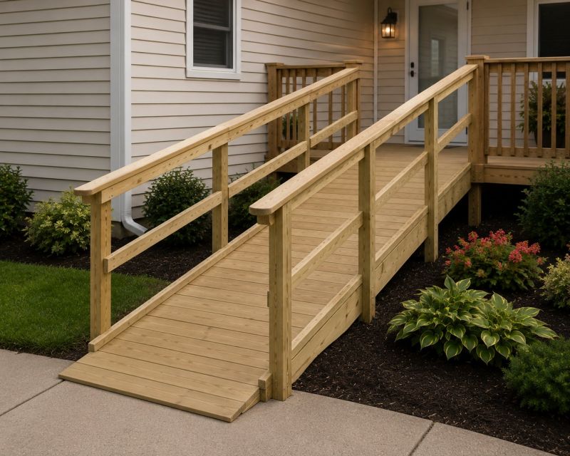 Deck Ramp Installation in Conroe, TX