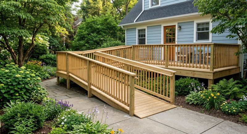 Deck Ramp Installation in Conroe, TX
