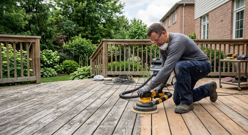 Deck Sanding Service in Redmond, WA
