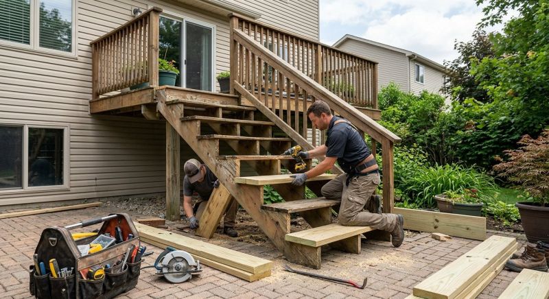 Deck Steps Replacement in Seattle, WA