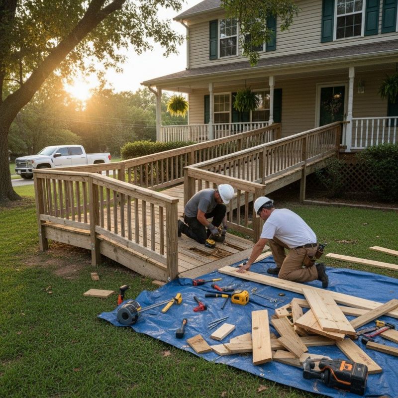 Disability Ramp Installation in Conroe, TX