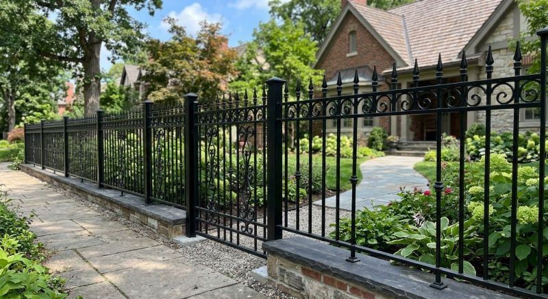 Gothic Iron Fence Installation in Alpharetta, GA