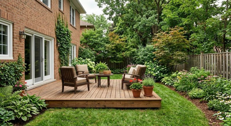 Ground Level Deck Construction in Stamford, CT
