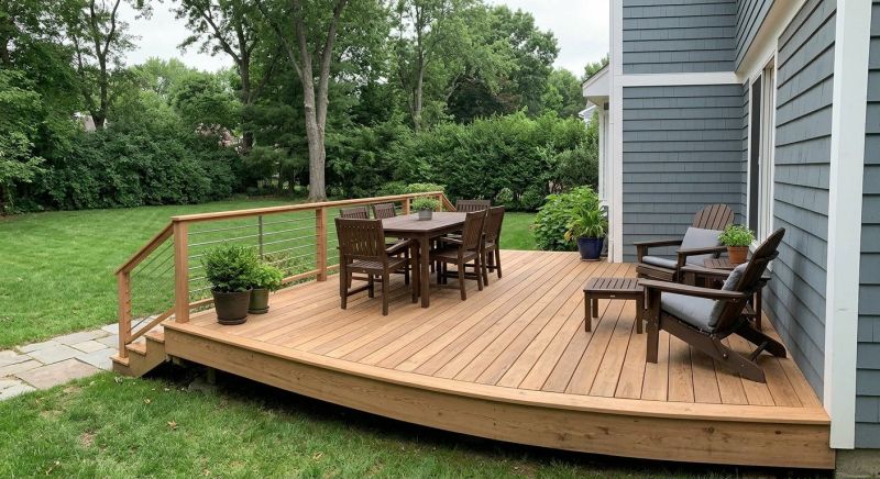Ground Level Deck Construction in Redmond, WA