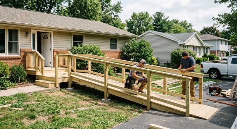 Handicap Ramp Construction in Conroe, TX