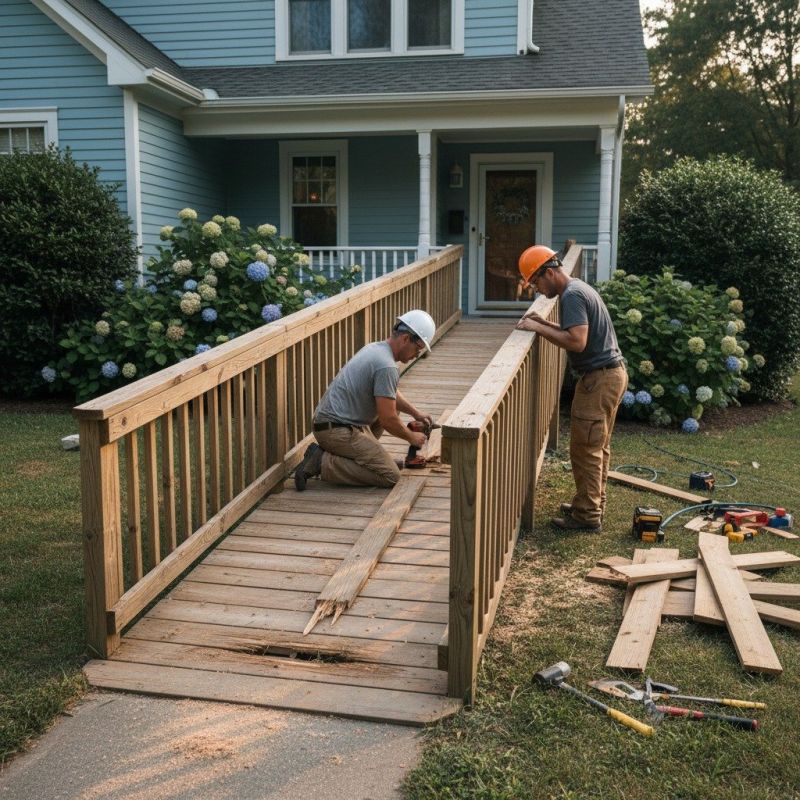 Handicap Ramp Installation in Conroe, TX