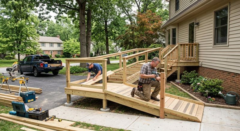 Handicap Ramp Installation in Conroe, TX
