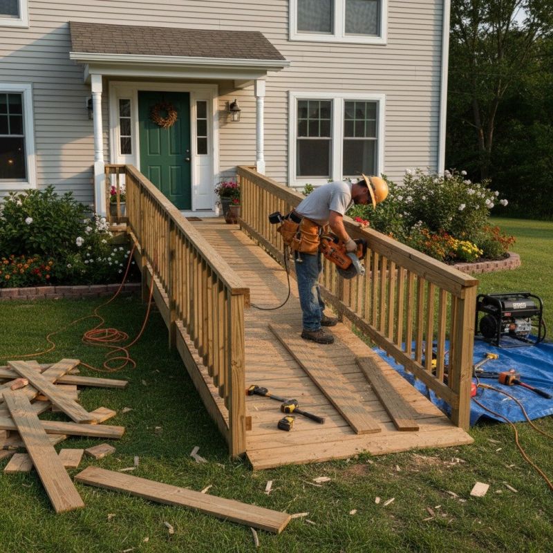 Handicap Ramp Replacement in Conroe, TX