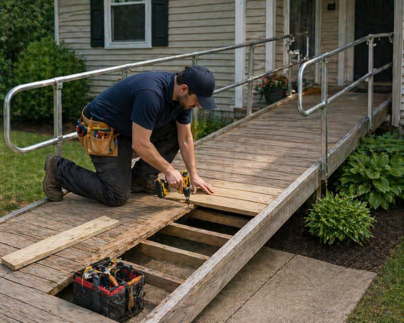 Hardwood Ramp Installation in Kansas City, KS
