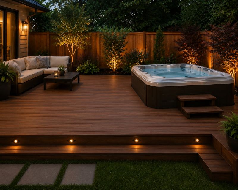 Hot Tub Deck Installation in Redmond, WA