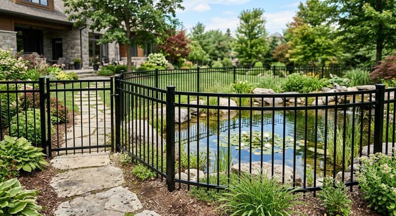 Metal Pool Fence Installation in Kansas City, MO