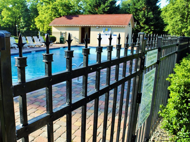 Metal Pool Fence Installation in Pearland, TX