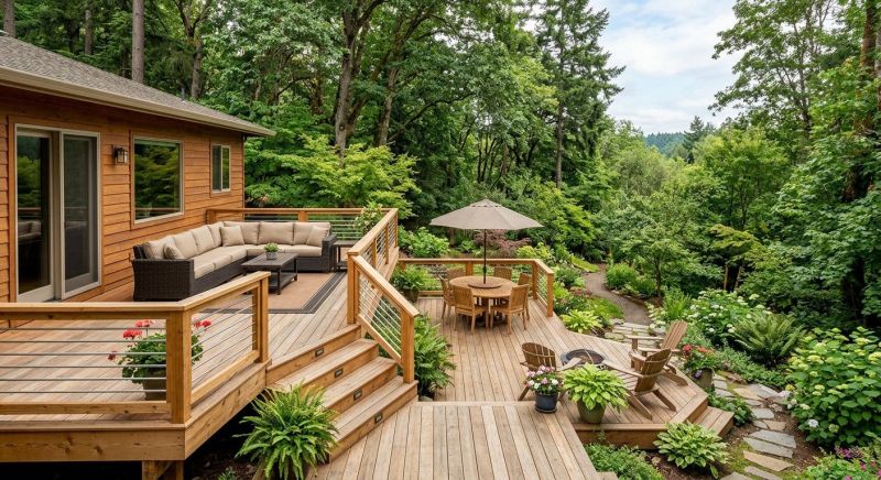 Multi Level Deck Installation in Worcester, MA