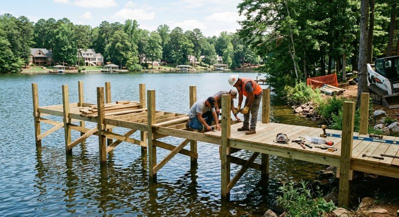 Pond Dock Construction in Olathe, KS
