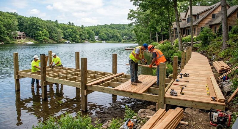 Pond Dock Construction in Olathe, KS