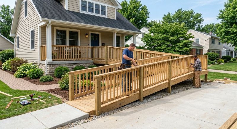 Porch Ramp Construction in Kansas City, KS