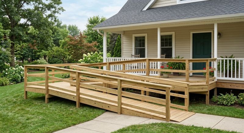 Porch Ramp Installation in Kansas City, KS