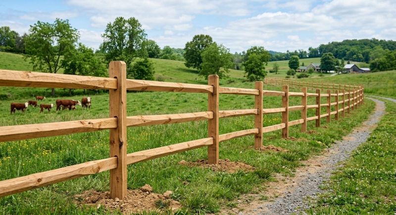 Rail Fence Construction in Sacramento, CA