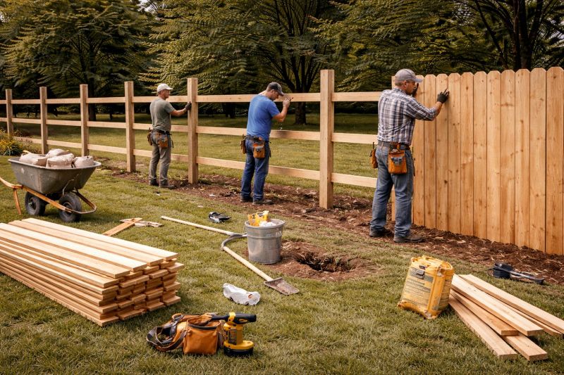 Rail Fence Construction in Roseville, CA