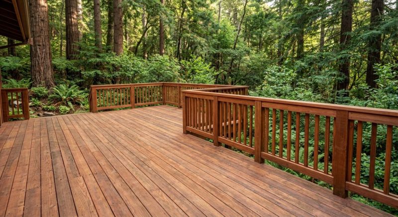 Redwood Deck Installation in Fairfield County, CT