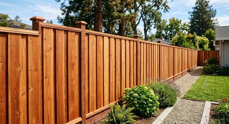 Redwood Fence Installation in Pearland, TX
