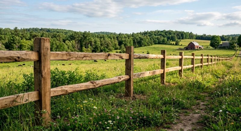 Rustic Fence Installation in Pearland, TX