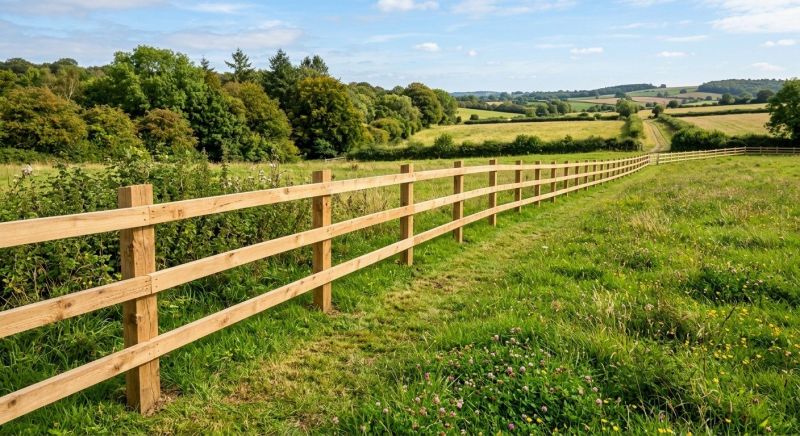 Split Rail Fence Replacement in Pearland, TX