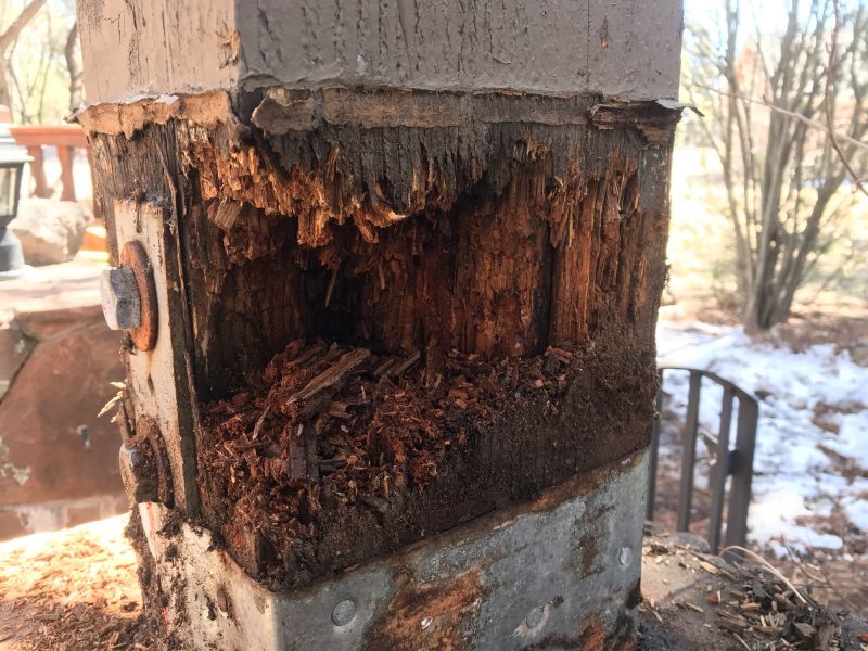 Veranda Post Repair in Redmond, WA