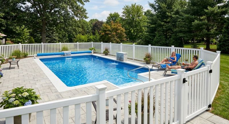 Vinyl Pool Fence Installation in Wilmington, NC