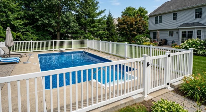 Vinyl Pool Fence Installation in Pearland, TX