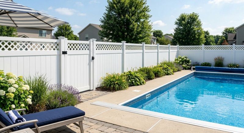 Vinyl Pool Fence Installation in Alpharetta, GA